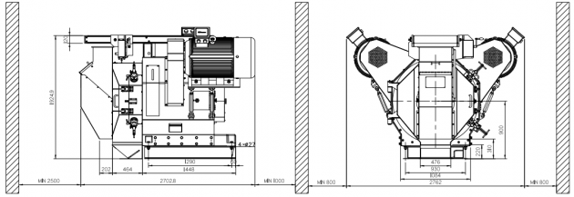 Technical Drawings GT630 Pellet Mill