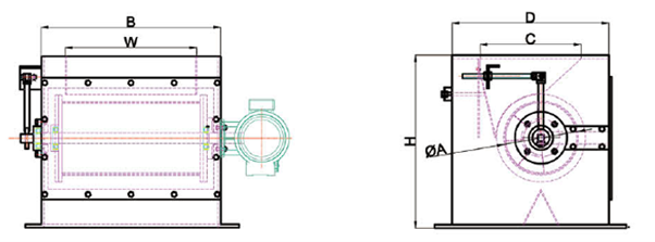 Magnetic Separator nz Drum Sizes diagram