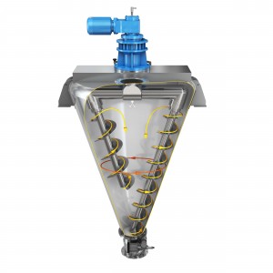 Conical Screw Mixer Model Diagram