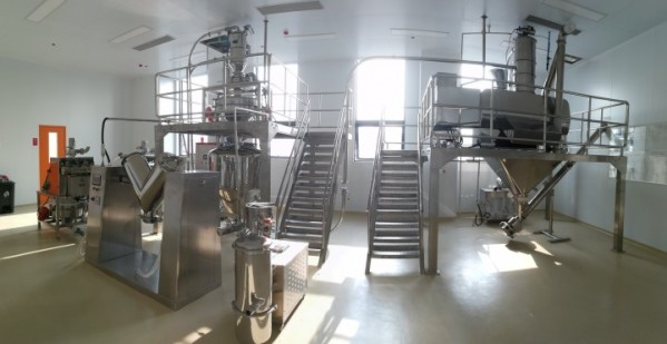 Pharmaceutical ingredient batching mixing and blending installations nz