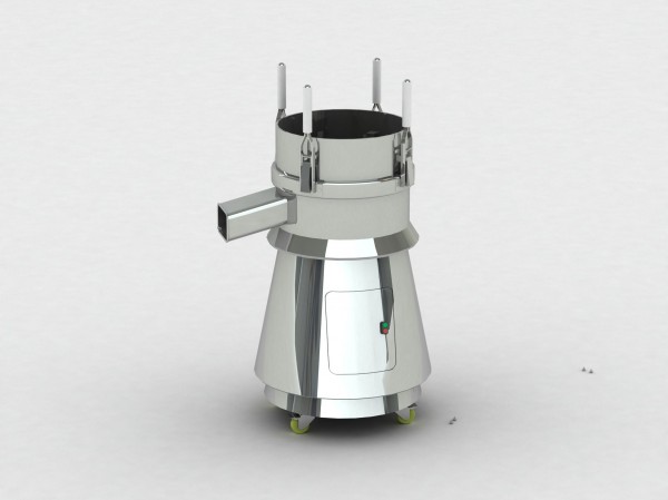 Grain vibrating screener