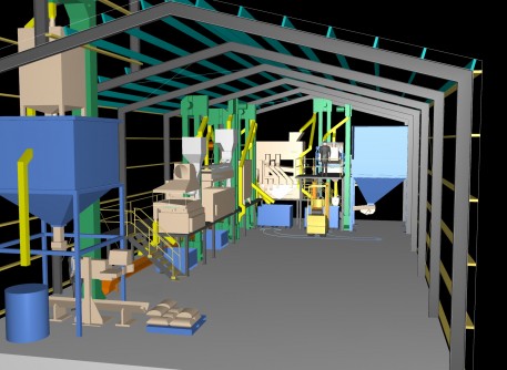 Grain Tech Solidworks 3D plant design nz example 2