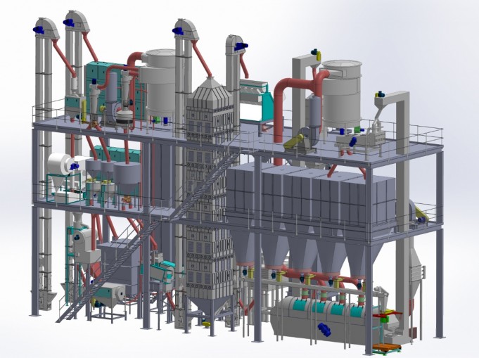 Grain Tech Solidworks 3D plant design nz example 1